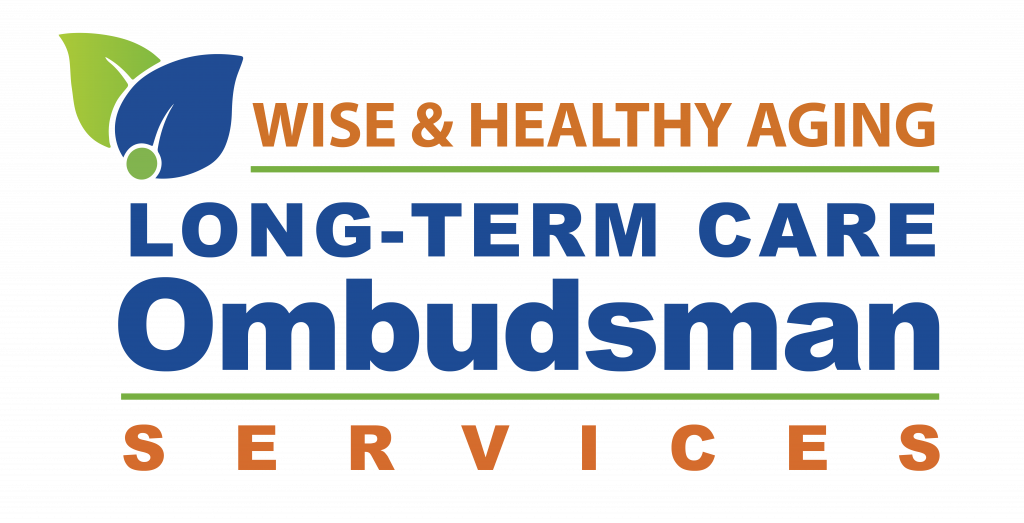 Logo of long-term care ombudsman services by WISE and healthy aging